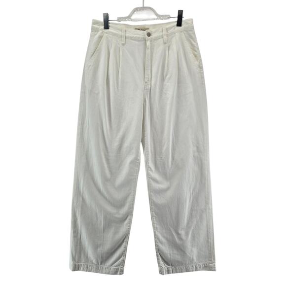 Madewell Denim - Madewell Jeans Womens 30 NEW Baggy Straight White High Rise Wide Leg Pleated